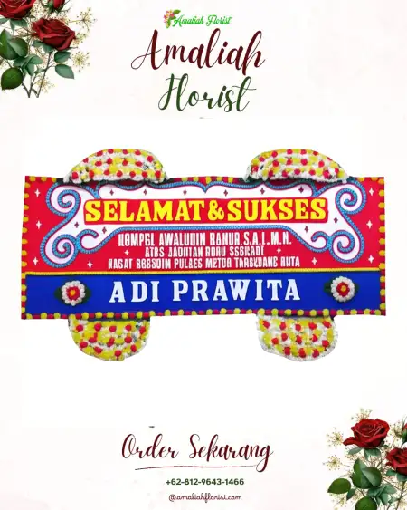 Papan Bunga Ucapan Selamat Komering Putih